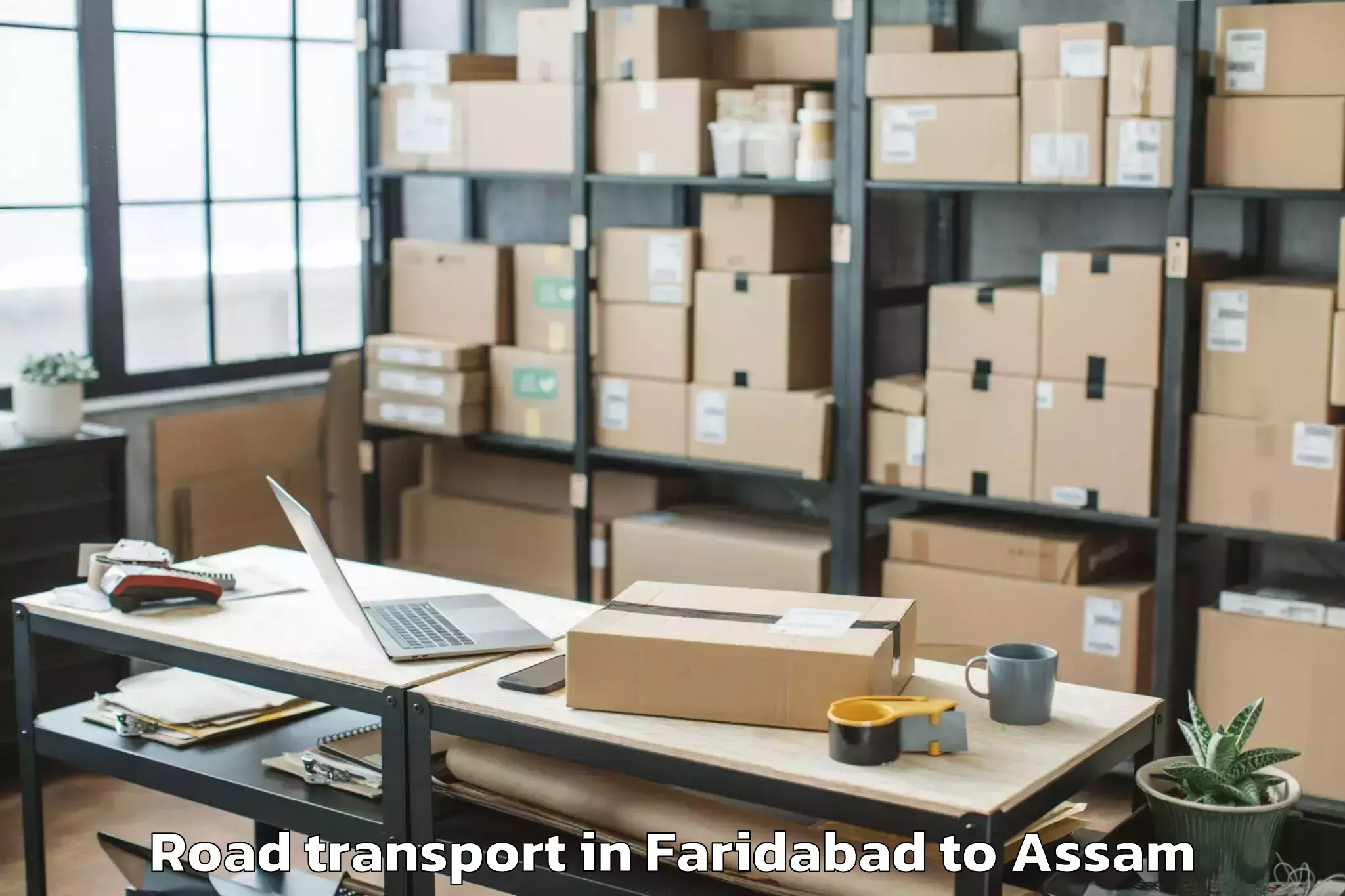 Expert Faridabad to Banekuchi Road Transport